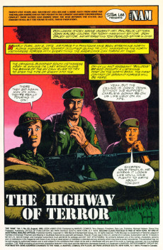 Extrait de The 'Nam (Marvel - 1986) -83- The highway of terror