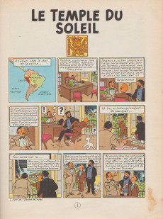 Extrait de Tintin (Historique) -14B39- Le temple du soleil
