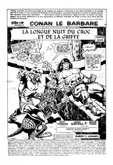 Extrait de Conan le barbare (Éditions Héritage) -8182- La longue nuit du croc et de la griffe