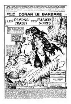 Extrait de Conan le barbare (Éditions Héritage) -8384- Les démons-crabes des falaises noires