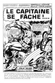 Extrait de Capitaine America (Éditions Héritage) -1- Le capitaine se fâche !...