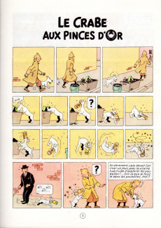 Extrait de Tintin (Historique) -9B41- Le crabe aux pinces d'or