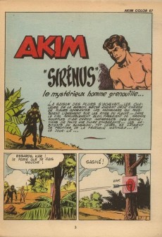 Extrait de Akim-Color -67- Sirénus le mystérieux homme-grenouille