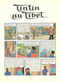 Extrait de Tintin (Historique) -20B39- Tintin au Tibet