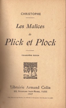 Extrait de Les malices de Plick et Plock - Tome 1a1947