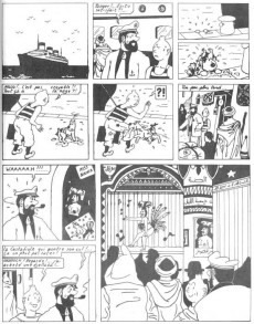 Extrait de Tintin - Pastiches, parodies & pirates -1976- Tintin en Suisse