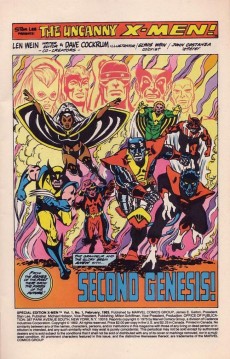 Extrait de Giant-Size X-Men (1975) -1b- Second genesis!