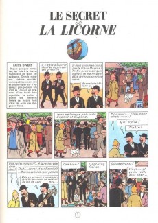 Extrait de Tintin (Historique) -11B04- Le Secret de la Licorne