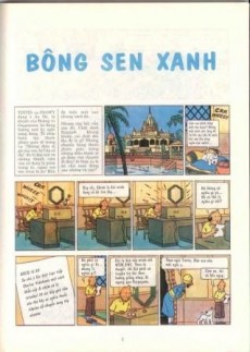 Extrait de Tintin (en langues étrangères) -5Vietnamien- Bông sen xanh