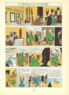 Extrait de Tintin (Historique) -6B36- L'oreille cassée