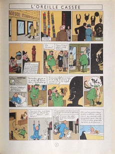 Extrait de Tintin (Historique) -6B35 DI- L'Oreille cassée