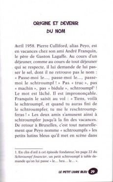 Extrait de (AUT) Peyo - Le Petit livre bleu - Analyse critique et politique de la société des schtroumpfs