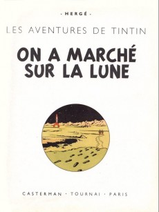 Extrait de Tintin (Historique) -17B24- On a marché sur la Lune