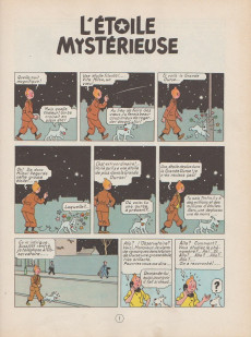 Extrait de Tintin (Historique) -10B38- L'étoile mystérieuse