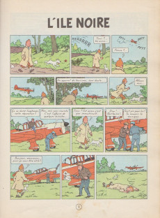 Extrait de Tintin (Historique) -7B39- L'île noire