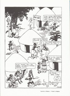 Extrait de Tintin (Fac-similé N&B) -2PF- Tintin au Congo