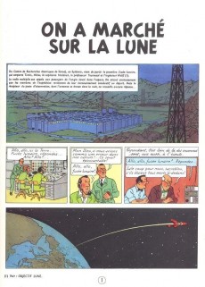 Extrait de Tintin (Historique) -17C4bis- On a marché sur la Lune