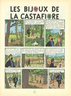 Extrait de Tintin (Historique) -21C8- Les bijoux de la Castafiore