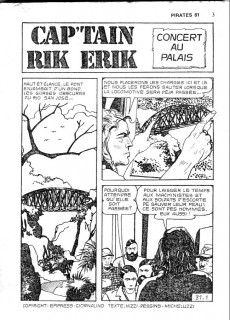 Extrait de Pirates (Mon Journal) -81- Cap'tain Rik Erik - Concert au palais
