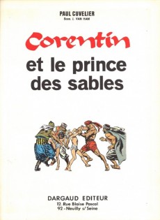 Extrait de Corentin (Cuvelier) -6a1974'- Le prince des sables