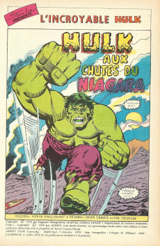 Extrait de Hulk (3e Série - Arédit - Gamma) -4- Hulk aux chutes du Niagara