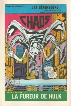 Extrait de Les défenseurs (1re série - Arédit - Artima Color Marvel Super Star) -2- Chaos