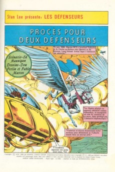 Extrait de Les défenseurs (1re série - Arédit - Artima Color Marvel Super Star) -6- Procès pour deux Défenseurs