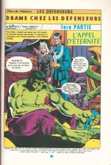 Extrait de Les défenseurs (1re série - Arédit - Artima Color Marvel Super Star) -8- Drame chez les Défenseurs