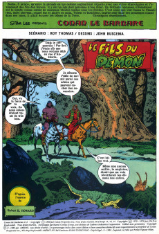 Extrait de Conan le barbare (2e série - Arédit) -2- Le fils du démon