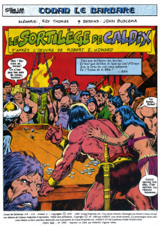 Extrait de Conan le barbare (2e série - Arédit) -3- Le sortilège de Caldix
