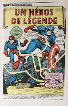 Extrait de Captain America (1re série - Aredit - Artima Color Marvel Super Star) -1- Un héros de légende