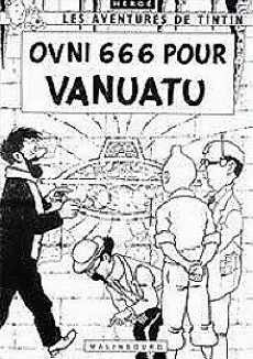 Extrait de Tintin - Pastiches, parodies & pirates -2000PIR- Ovni 666 pour Vanuatu