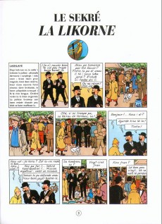 Extrait de Tintin (en langues régionales) -1112 Réunion- Le sekré la Likorne & Zarlor Rakham le Rouj