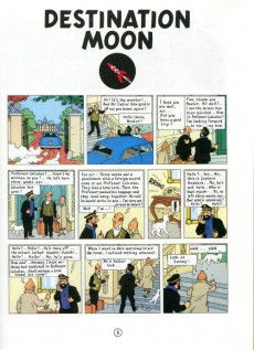 Extrait de Tintin (France Loisirs 1987) -8Anglais- Destination Moon
