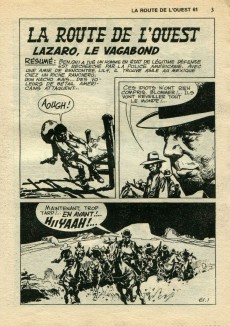 Extrait de La route de l'Ouest (Aventures et Voyages) -61- Lazaro, le vagabond