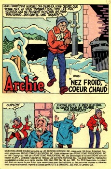Extrait de Archie Sélection Format double -138- Nez froid, cœur chaud
