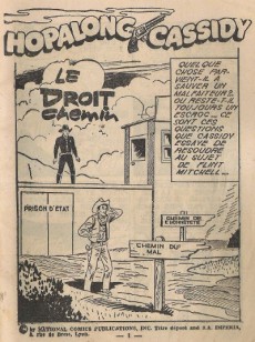 Hopalong Cassidy Puis Cassidy Imperia 194 Le Droit Chemin