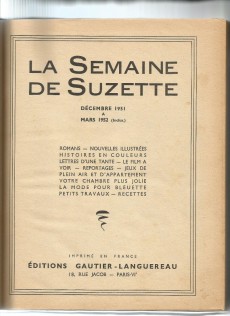 Extrait de (Recueil) La semaine de Suzette -521- 1952 - Album Numéro 1