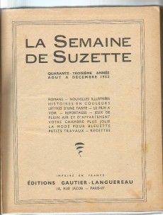 Extrait de (Recueil) La semaine de Suzette -523- 1952 - Album Numéro 3