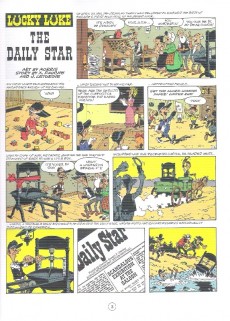 Extrait de Lucky Luke (en anglais) -5341- The daily star