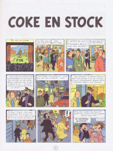 Extrait de Tintin (Historique) -19B42- Coke en Stock
