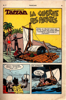 Extrait de Tarzan (4e Série - Sagédition) (Nouvelle Série) -7- La caverne des pirates