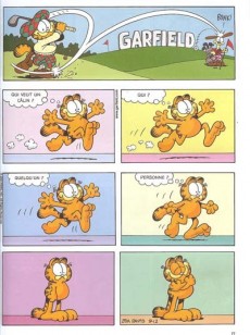 Extrait de Garfield (Dargaud) -46Ind2014- Moi, gourmand ?