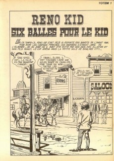 Extrait de Totem (2e Série) (1970) -1- Reno kid six balles pour le kid