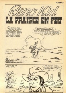Extrait de Totem (2e Série) (1970) -2- Reno kid la prairie en feu