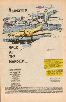 Extrait de The new Mutants (1983) -29- Meanwhile, Back At The Mansion