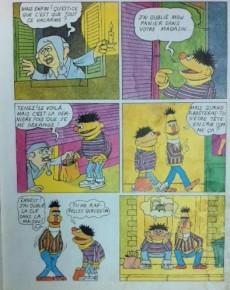 Extrait de Ernest, Bart, Macaron... et tous leurs amis - 1 rue Sésame -4- Des experts en bévues