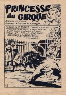 Extrait de Princesse (Éditions de Châteaudun/SFPI/MCL) -122- Princesse du cirque