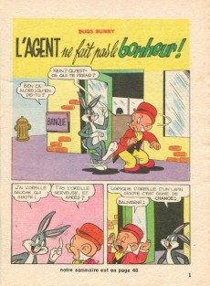 Extrait de Bugs Bunny (3e série - Sagédition)  -214- L'agent ne fait pas le bonheur !