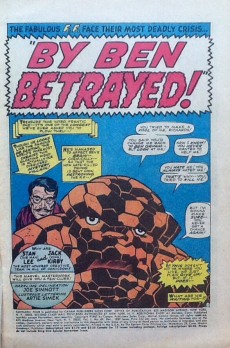 Extrait de Fantastic Four Vol.1 (1961) -69- By Ben betrayed!